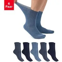 Footstar Gesundheitssocken Gesundheits Diabetiker Socken für Damen & Herren (6 Paar)
