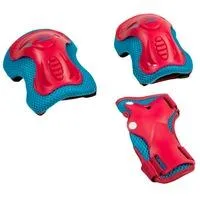 Protektoren Set Kids beere/türkis, Größe S