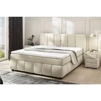 Jockenhöfer Gruppe Boxspringbett Cora, Wende-Bonell-Federkern-Matratze (H2/H3), PU-Schaum Topper