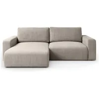 Lookway Ecksofa OPERA L-Form Couch, mit Bettfunktion und Bettkasten, 247x143x83 cm