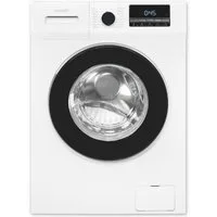 exquisit Waschmaschine WA58014-340A, 8 kg, 1400 U/min, 8kg, Energieklasse A, 16 Waschprogramme, Startzeitvorwahl, Aquastop