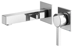 KEUCO Edition 90 Square Einhebel-Waschtischmischer für Unterputzmontage, Ausladung: 168 mm, verchrom 59116010201