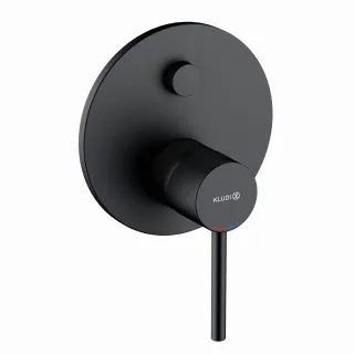 Kludi BOZZ Unterputz-Wannenarmatur Push m. Funktionseinheit eigens.,mattschwarz, 387633976 387633976