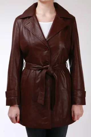 Damen-Trenchcoat mit 3/4-Länge und Bindegürtel – Oldbury