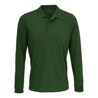 SOLS - Poloshirt für Herren/Damen Unisex Langärmlig (Flaschengrün)
