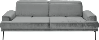 Musterring 3-Sitzer "MR 4580" inkl. Kopf- und Sitztiefenverstellung, Fuß schwarz, B228 x T103 cm