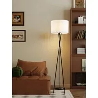 OYLCDI Stehlampe LED Stehlampe dimmbar Wohnzimmer Leselampe schwarz Standleuchte, 9W LED-Leuchtmittel,Stehlampe, Stehleuchte 165cm, mit Fußschalter, Leuchtmittel wechselbar, warmweiß-Neutralweiß-kaltweiß, Stehleuchte Triangle Stehlampe Wohnzimmer mit