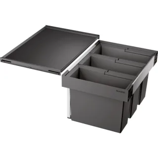 Blanco Abfallsystem 521472 3 Behälter, mit Systemdeckel, je 15 l