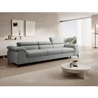 Muffo Sofa Plaza 3, Hohe Metallfüße, Elegante moderne Form, mit Schalffunktion, verstellbaren Kopfstützen