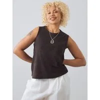 HONEST BASICS Tanktop Straight Fit Tanktop aus Bio- und recycelter Baumwolle
