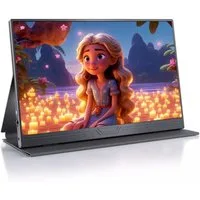 Bundviel Portable Monitor, 15.6 Zoll Tragbarer Monitor IPS FHD 1080P Portabler Monitor (40 cm/15.6 ", 1920 x 1080 px, FHD, 3 ms Reaktionszeit, 60 Hz)