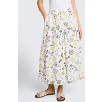 TOM TAILOR Sommerrock Röcke High Waist Midi-Rock mit Knopfleiste