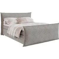 FORTE Boxspringbett Harmonie inkl. Bettkasten und Topper, Kopf- und Fußteil in Kissenoptik, in den Breiten 140cm, 160cm und 180cm erhältlich