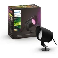 Philips Hue LED Gartenstrahler Outdoor White & Color Ambiance Lily XL Spot Niedervolt Erweiterung, Abschaltautomatik, Bluetooth, CCT - über Fernbedienung, Dimmfunktion, Einschlafhilfe, Farbsteuerung, Farbwechsel, Memory, nach Trennung vom Netz, Nacht