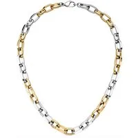 JOBO Statementkette Kette Statement 10 mm, Edelstahl oder Bicolor-Optik 48 cm