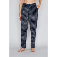 JOOP! Pyjamahose Cosy mit Tunnelzug und Bindeband, Cornflower-Allover