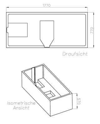 Neuesbad Wannenträger für Ideal Standard La Dolce Vita Duo 180x80 SW 16097