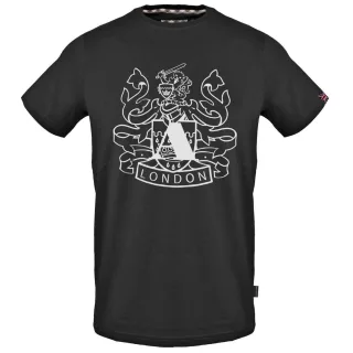 Aquascutum - "Aldis" T-Shirt für Herren (Schwarz)