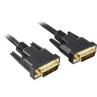 Kabel DVI-D >DVI-D schwarz, 5 Meter, Dual Link, 24+1