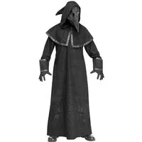 Fun World Kostüm Gothic Pestdoktor Karneval Faschingskostüm Herren, Der klassische Seuchenvogel in extra düster!