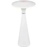 Reality Leuchten LED Tischleuchte TORREZ, Dimmfunktion, USB-Ladefunktion, LED fest integriert, warmweiß - kaltweiß, in-Outdoor Akku Tischlampe mit USB-C, dimmbar, Lichtfarbe einstellbar