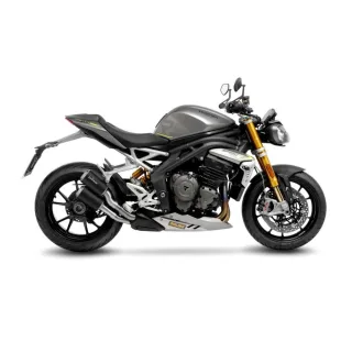 LeoVince Sportauspuff LV-10 Edelstahl BLACK Triumph Speed Triple 1200 RR /RS Bj.2021-2024 EURO5 +ABE