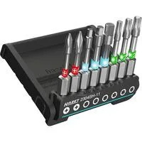 SmartHolder 2304SH-11, Bit-Satz 1/4" schwarz, 8-teilig, lange Bits mit Torsionszone