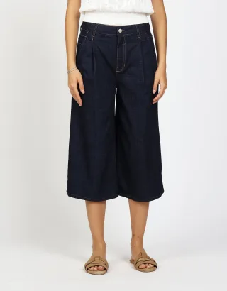 GANG Damen Jeans 94WANDA CULOTTE - wide fit Jeans prewashed