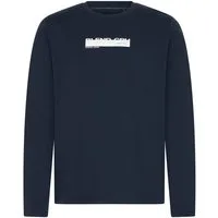 Blend Langarmshirt BHKEMUEL GRAPHIC L/S TEE aus Baumwolle und Single Jersey, Regular Fit, mit Rundhalsausschnitt