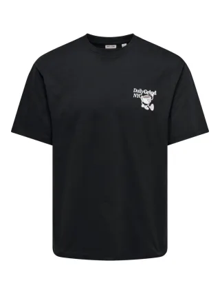 only & sons - T-Shirt - Onsfred schwarz - Gr. - M