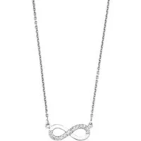 Amor Kette mit Anhänger Infinity / Unendlichkeitsschleife, mit Zirkonia (synth)