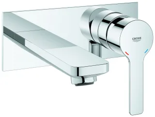 Grohe 2-Loch-WT-Wandbatterie Lineare 19409 Fertigmontageset chrom, 19409001 19409001