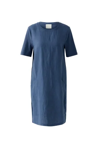 Oui - Kleid vintage indigo - Gr. - 34