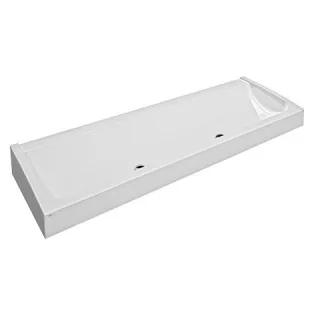 KWC Aquarotter Waschrinne, FUTURA exklusiv, MIRANIT, 2100x170x570 mm, 2 Ablaufventile, 2030057409 2030057409