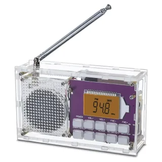 FM/AM/SW Frequency Modulation and Amplitude Digital Clock Radio Receiver Unassembled DIY Electronics Kit