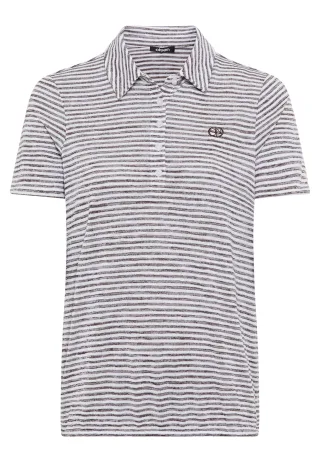 Olsen - Polo Shirt Short Sleeves dark brown - Gr. - 46