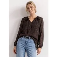STREET ONE Langarmbluse mit Chiffon-Layer
