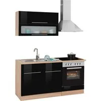 KOCHSTATION Pantryküche KS-Eton, mit E-Geräten, Breite 160 cm