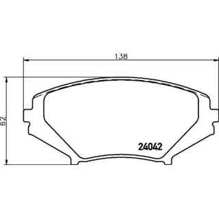 Hella Bremsbel?ge vorne Mazda Rx-8 1,3