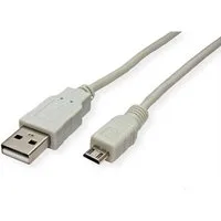 SECOMP STANDARD USB 2.0 Kabel, USB A ST - Micro USB B ST USB-Kabel, USB 2.0 Typ A Männlich (Stecker), USB 2.0 Typ Micro B Männlich (Stecker) (80.0 cm)