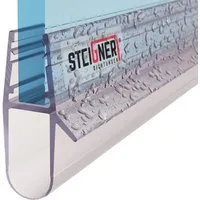 STEIGNER Duschdichtung 30cm Gerade PVC Ersatzdichtung für Dusche, L: 30 cm, (1 Stück Packung, Einzeldichtung), Glasstärke 5/6/ 7/8 mm Model: UK17
