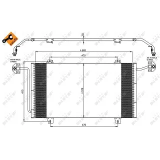 NRF Klimakondensator Renault Master 35908