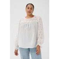 KAFFE Curve Langarmbluse Langarm-Bluse KCmally Große Größen