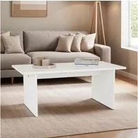 IDIMEX Couchtisch SALTO, Wohnzimmertisch aus Kiefer Massivholz, rechteckig, Sofatisch weiß