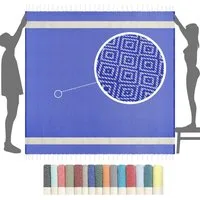 furora HOLIDAY Strandtuch XXL groß 200x200 cm Strand Tuch, aus Baumwolle, Stranddecke, Vielseitig, schöne Farben, hochwertige Verarbeitung