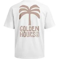 Neverless Oversize-Shirt Herren T-Shirt - Golden Hours Palme - Oversized Relaxed Fit Sommer mit Print