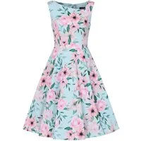 Hearts & Roses London A-Linien-Kleid Claudette Blossom Floral Blumen Vintage 50er