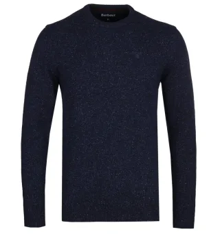 Barbour Tisbury Rundhalsstrickpullover - Marineblau