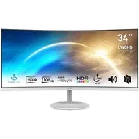 MSI PRO MP341CQW Curved-LED-Monitor (86,4 cm/34 ", 3440 x 1440 px, UWQHD, 1 ms Reaktionszeit, 100 Hz, VA LED, 3 Jahre Herstellergarantie)