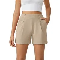 G4Free Shorts Damen Kurze Hose Sommer, Sporthose Laufshorts Elastischer High Waist Trainingshose mit Taschen